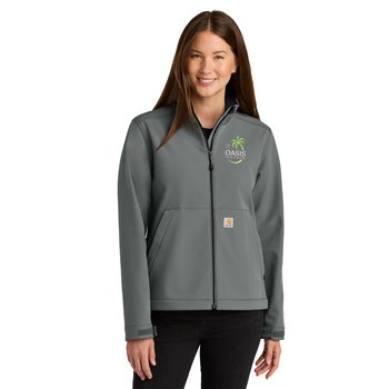 Carhartt® Women's Rain Defender® Soft-Shell Jacket - Embroidered Personalization Available from Positive Promotions