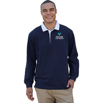 Vantage Apparel® Unisex Rugby Polo - Embroidered Personalization Available from Positive Promotions