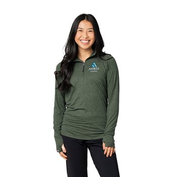 Storm Creek® Women's Pacesetter Super-Soft Lightweight Quarter-Zip Pullover - Embroidered Personalization Available from Positive Promotions