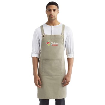 Artisan® Collection by Reprime® Unisex Cross-Back Barista Bib Apron - Embroidered Personalization Available from Positive Promotions