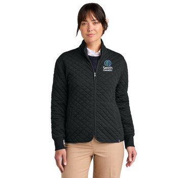 Brooks Brothers® Women's Diamond Quilt Full-Zip Jacket - Embroidered Personalization Available from Positive Promotions