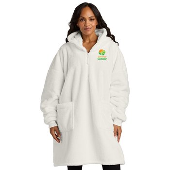 Port Authority® Unisex Plush Poncho - Embroidered Personalization Available from Positive Promotions