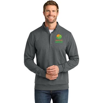 TravisMathew® Men's Ocean Villa Quarter-Zip Pullover - Embroidered Personalization Available from Positive Promotions