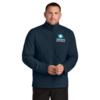 MERCER+METTLE® Men's Quilted Liner Jacket - Embroidered Personalization Available from Positive Promotions