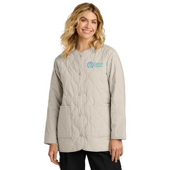 MERCER+METTLE® Women's Quilted Liner Jacket - Embroidered Personalization Available from Positive Promotions