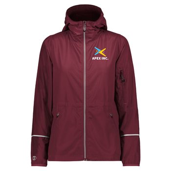Holloway® Women's Packable Full-Zip Jacket - Embroidered Personalization Available from Positive Promotions