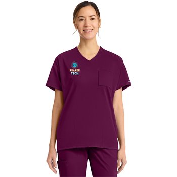 Cherokee® Women's Achieve 3-Pocket V-Neck Scrub Tunic - Embroidered Personalization Available from Positive Promotions