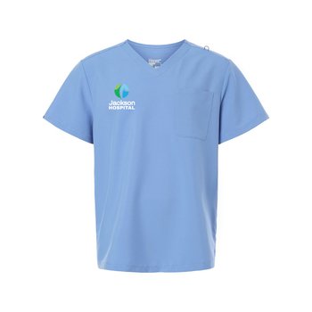 Hanes® Men's Essentials V-Neck 1-Pocket Scrub Top - Embroidered Personalization Available from Positive Promotions