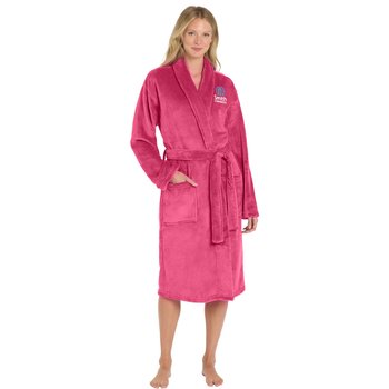 Port Authority® Unisex Plush Microfleece Shawl Collar Robe - Embroidered Personalization Available from Positive Promotions