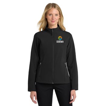 Port Authority® Women's Core Soft-Shell Jacket (Solid Colors) - Heat-Transfer Personalization Available from Positive Promotions