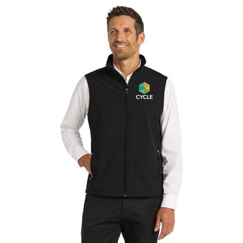 Port Authority® Men's Core Soft-Shell Vest - Heat-Transfer Personalization Available from Positive Promotions