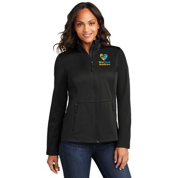 Port Authority® Women's FlexShell Stretch Soft-Shell Jacket - Heat-Transfer Personalization Available from Positive Promotions