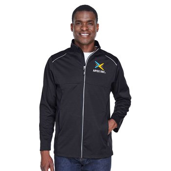 Core 365 Men's Techno Lite Three-Layer Knit Tech Soft-Shell Jacket - Heat-Transfer Personalization Available from Positive Promotions