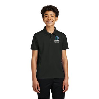 Port Authority® Youth Dry Zone® UV Micro-Mesh Polo - Embroidered Personalization Available from Positive Promotions