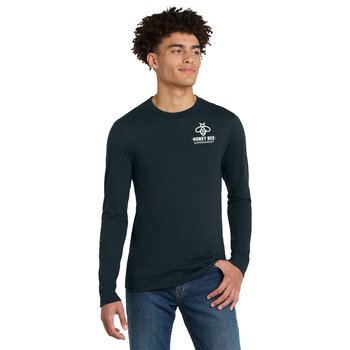 District® Unisex Perfect Tri-Blend® Ultrasoft Long-Sleeved T-Shirt - Embroidered Personalization Available from Positive Promotions