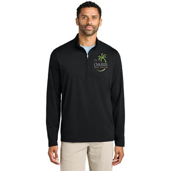 TravisMathew® Men's Onward Performance Quarter-Zip Pullover - Embroidered Personalization Available from Positive Promotions