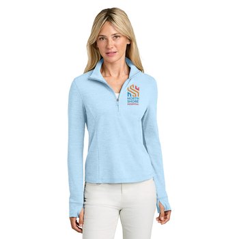 TravisMathew® Women's Onward Performance Quarter-Zip Pullover - Embroidered Personalization Available from Positive Promotions