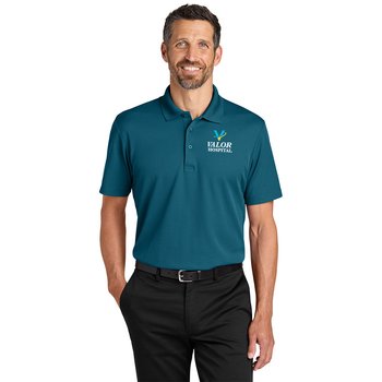 Port Authority® Men's Performance Plaited Pique Polo - Embroidered Personalization Available from Positive Promotions