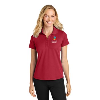 Port Authority® Women's Performance Plaited Pique Polo - Embroidered Personalization Available from Positive Promotions