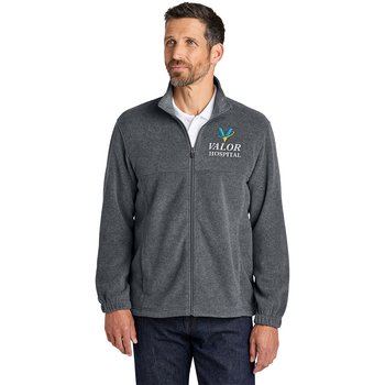 Port Authority® Men's Plush Fleece Full-Zip Jacket - Embroidered Personalization Available from Positive Promotions