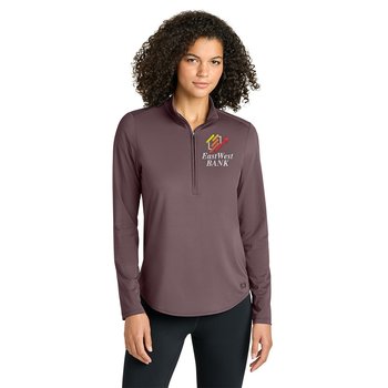 OGIO® Women's Regain Performance Quarter-Zip Pullover - Embroidered Personalization Available from Positive Promotions