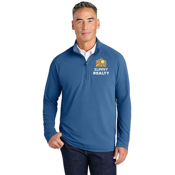 Brooks Brothers® Men's Luxe Performance Quarter-Zip Pullover - Embroidered Personalization Available from Positive Promotions
