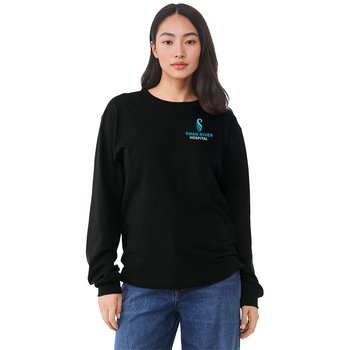 BELLA+CANVAS ® Unisex 6-Ounce Heavyweight Long Sleeve Tee- Embroidered Personalization from Positive Promotions