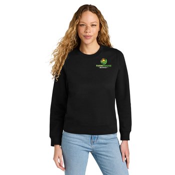 District® Women's V.I.T. Fleece Crewneck Sweatshirt - Embroidered Personalization Available from Positive Promotions