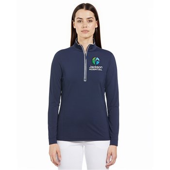 Original Penguin® Women's Lightweight Earl Quarter-Zip Pullover - Embroidered Personalization Available from Positive Promotions