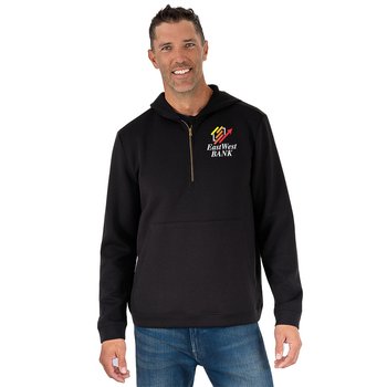 Fossa Apparel® Men's Allure Ultra-Soft Half-Zip Hoodie - Embroidered Personalization Available from Positive Promotions