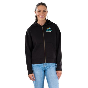Fossa Apparel® Women's Allure Ultra-Soft Full-Zip Hoodie - Embroidered Personalization Available from Positive Promotions
