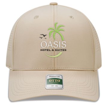 OTTO CAP® Club Collection 6-Panel Pro Style Perforated Cap - Embroidered Personalization Available from Positive Promotions