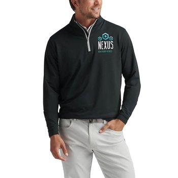 Peter Millar® Men's Perth Performance Quarter-Zip Pullover - Embroidered Personalization Available from Positive Promotions