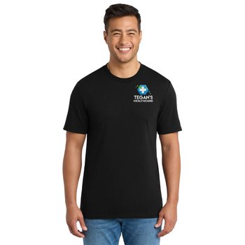 Port & Company® Unisex Tri-Blend Super-Soft Fashion Short-Sleeved T-Shirt - Embroidered Personalization Available from Positive Promotions