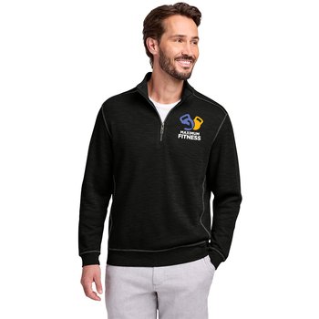 Tommy Bahama® Men's Tobago Bay Sophisticated Quarter-Zip Pullover - Embroidered Personalization Available from Positive Promotions