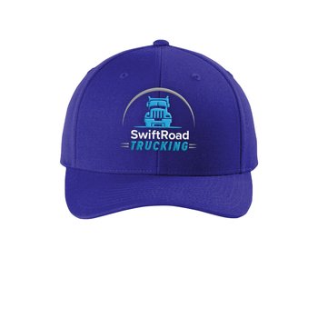 Sport-Tek® YP Classics® Curve Bill Snapback Structured Cap - Embroidered Personalization Available from Positive Promotions