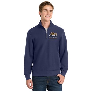 Sport-Tek® Super Heavyweight Quarter-Zip Pullover Sweatshirt - Embroidered Personalization Available from Positive Promotions