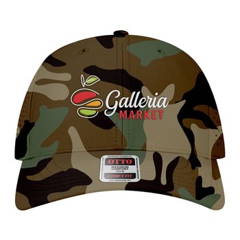 OTTO CAP® COMFY FIT® 6-Panel Mid-Profile Perforated Cap - Embroidered Personalization Available from Positive Promotions