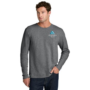 Port & Co Adult/Unisex Easy Cotton Long-Sleeved Tee - Embroidered Personalization Available from Positive Promotions
