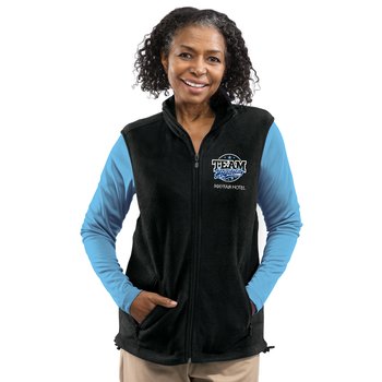 Housekeeping Harriton ® Full-Zip Fleece Vest from Positive Promotions