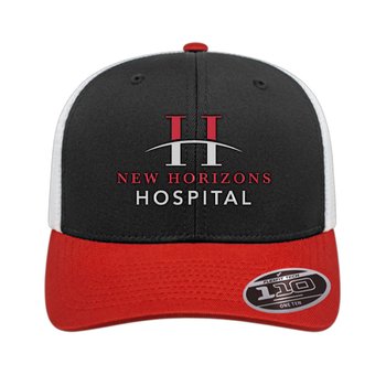 Flexfit 110® Premium Trucker Cap - Embroidered Personalization Available from Positive Promotions