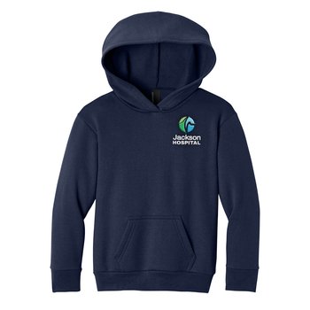 Port & Co. Youth Easy Fleece Pullover Hooded Sweatshirt - Embroidered Personalization Available from Positive Promotions