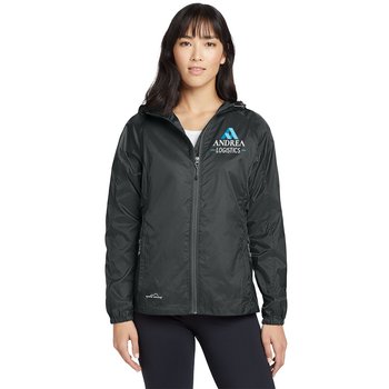 Eddie Bauer® Women's Packable Wind Jacket - Embroidered Personalization Available from Positive Promotions