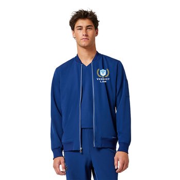 Healing Hands® Men's Samuel Scrub Bomber Jacket - Embroidered Personalization Available from Positive Promotions