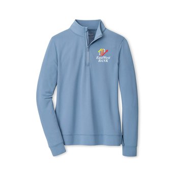 Peter Millar® Women's Perth Performance Quarter-Zip Pullover - Embroidered Personalization Available from Positive Promotions