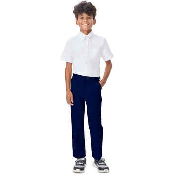 Youth Boys' Flat Front 4-Pocket Uniform Pant - Embroidered Personalization Available from Positive Promotions
