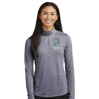 Respiratory Therapy Sport-Tek® Women's Tri-Blend Performance Quarter-Zip Pullover - Embroidered Personalization Available from Positive Promotions
