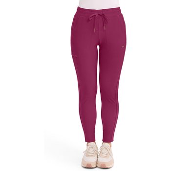 Cherokee Form® Women's Mid Rise 5-Pocket Tapered Leg Drawstring Pant - Embroidered Personalization Available from Positive Promotions