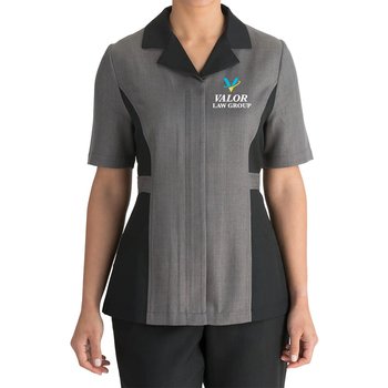 Edwards® Premier Women's Zip Front Tunic - Embroidered Personalization Available from Positive Promotions