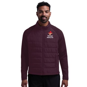 Charles River Apparel ® Men's Lotus Hybrid Puffer Jacket - Embroidered Personalization from Positive Promotions